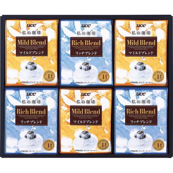 UCC　一杯抽出型レギュラーコーヒー「私の珈琲」ギフト(2種24個)